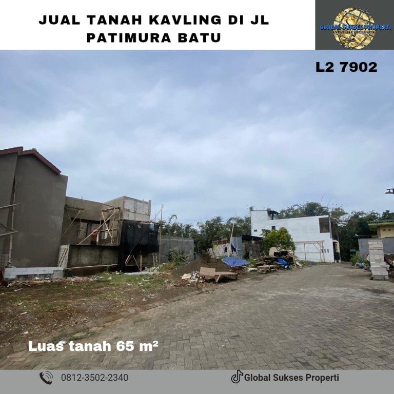 Tanah kavling siap bangun dekat pasar besar batu 