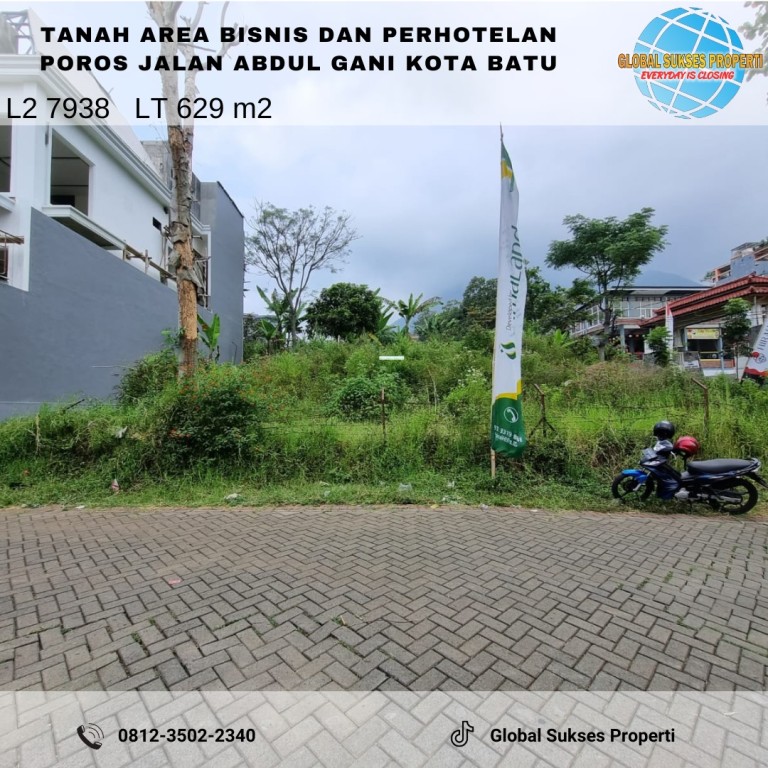 Tanah murah dan strategis dekat wisata Jatim Park 