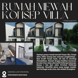 Rumah mewah konsep villa purwokerto