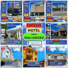 DIJUAL HOTEL dekat Malioboro Yogyakarta,Ada Banyak Pilihan,Get InTouch