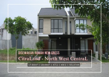 DiSewakan Rumah Baru Siap Huni di Citraland North West Central, Surabaya