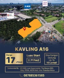 Dijual Kavling Komersial A 16, BSD City