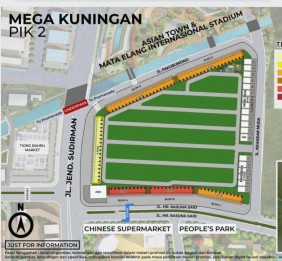 Dijual Kavling Komersial Mega Kuningan, Mini Box, Jl. Iskandar Muda, PIK 2