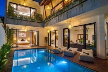 Dijual Villa 2 Lantai 3 Kamar Pool Ruang Tamu Tertutup Drupadi Seminyak