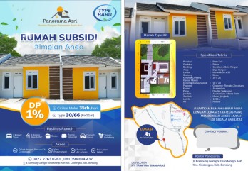 Dijual rumah subsidi hanya 1.6 jt