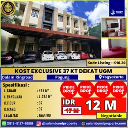 HARGA TURUN Kost Kos an EXCLUSIVE 37KT POGUNG dkt UGM DALAM RINGROAD