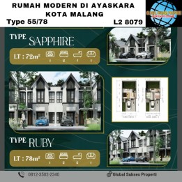 Hunian Modern Pusat Kota Free Biaya Area Balaikota Di Ayaskara Malang