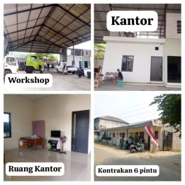 Jual Cepat Lahan 1.800 m2 Dan Workshop + BONUS Kontrakan 6 Pintu di Cakung