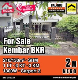 Jual Rumah Siap Huni di Kembar BKR