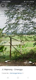 Jual tanah sawah produktif 1,5 ha samping jalan raya