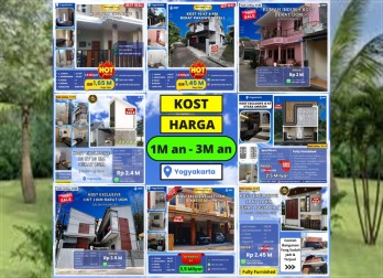 Kost Dijual Strategis Dekat Kampus Yogyakarta: Investasi Cerdas Mulai 1 M!