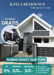 PERUMAHAN KAYLA RESIDENCE, BELI RUMAH BONUS MOTOR