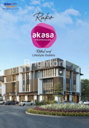 RUKO AKASA PROMENADE DI PUSAT BSD HARGA 1M, LOKASI SANGAT STRATEGIS