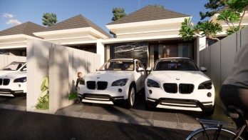 RUMAH CANTIK PROSES BANGUN, CARPORT 2 MOBIL DEKAT KAMPUS UKRIM