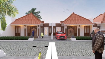 RUMAH KLASIK DESIGN ETNIK DI BOROBUDUR, DEKAT JALAN RAYA