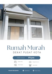 RUMAH SUBSIDI MURAH DEKAT PUSAT KOTA MALANG