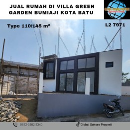 RUMAH VILA BARU HARGA BAIK GREEN GARDEN DI BUMIAJI KOTA BATU.