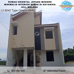 Rumah 2 Lantai Design Oriental Modern di Nayanika Hill Malang