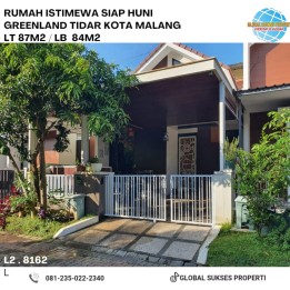 Rumah 2 Lantai Siap Huni di Greenland Tidar Malang