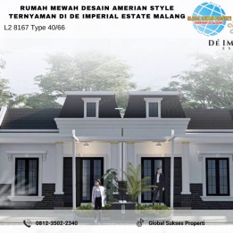 Rumah American Style 400 Jutaan Desain Mewah De Imperial Estate Malang