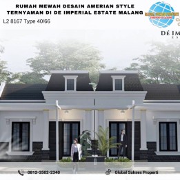 Rumah American Style Mewah Strategis di Karangploso Malang