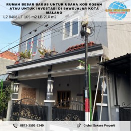 Rumah Bagus Potensial Utk Usaha Kos Area Kampus Di Kota Malang