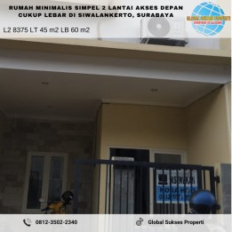 Rumah Desain Minimalis Ada 2lt Multifungsi Aman Tengah Kota Surabaya