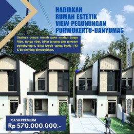 Rumah Dua Lantai Banyumas Tanpa Riba View Pegunungan