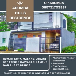 Rumah Kota Malang Area Kampus Sisa 2 Unit