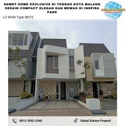 Rumah Modern Konsep Smart Home Strategis di Inspira Park Malang