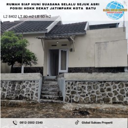 Rumah Posisi Hook Siap Huni Sejuk Asri Strategis di Kota Batu