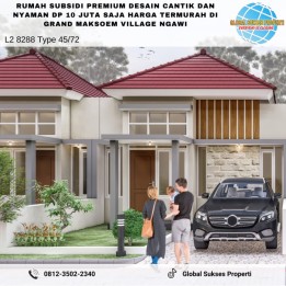 Rumah Subsidi Premium Strategis di Grand Maksoem Village Ngawi