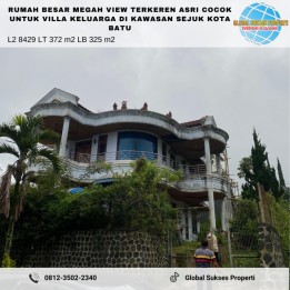 Rumah View Gunung Mewah Dan Megah Hawa Sejuk Utk Vila Kota Batu