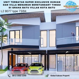 Rumah Villa Exclusive dengan Design Menawan di Graha Batu Villas Kota Batu