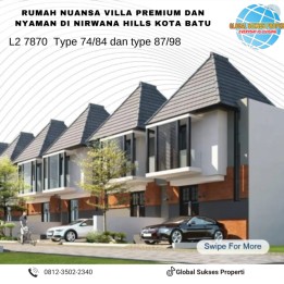 Rumah Villa Premium Tersedia Sewa Pengelola di Nirwana Hills Batu