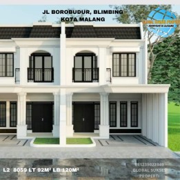 Rumah baru 2 lantai semi furnish di kota Malang