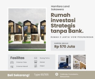 Rumah investasi Strategis Tanpa Bank