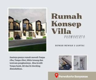 Rumah konsep villa