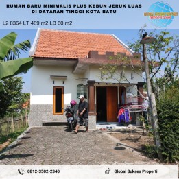 Rumah murah ada kebun jeruk luas dan murah di Bumiaji kota batu