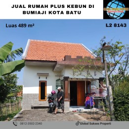 Rumah plus kebun jeruk luas view bagus di Bumiaji batu