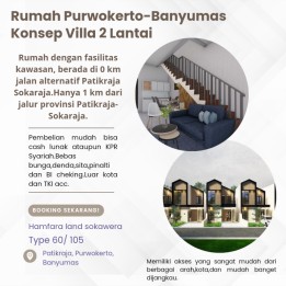 Rumah purwokerto-banyumas konsep villa 2 Lantai