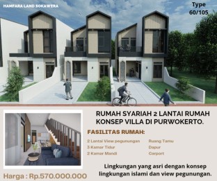 Rumah syariah 2 Lantai