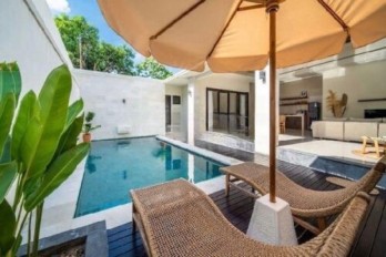 Sewa Villa Nyaman Umalas Canggu Hadap Selatan Full Furnished 2 Kamar