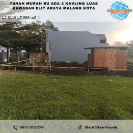 TANAH 2 KAVLING HARGA ISTIMEWA DI BLIMBING KOTA MALANG.