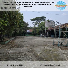 TANAH POTENSIAL HARGA EKLUSIF DI JALAN UTAMA TAMAN KOTA MADIUN.