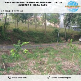 Tanah BU Termurah Mudah Diijangkau Potensial Utk Cluster Batu