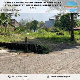 Tanah Kavling Luas Utk Bisnis Villa Homestay Area Jatimpark Batu