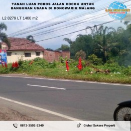 Tanah Luas Strategis Cocok Utk Usaha Poros Jalan Harga Nego Di Malang