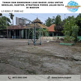 Tanah Luas Strategis Untuk Investasi di Taman Madiun