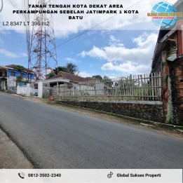 Tanah Murah Dekat Pemukiman Tengah Kota Area Jatimpark1 Kota Batu